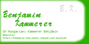 benjamin kammerer business card