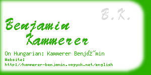 benjamin kammerer business card